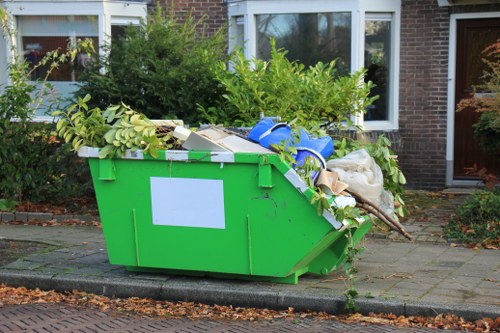 Professional waste clearance team at a Plumstead construction site